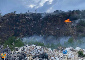 В Днепре горела мусорная свалка |   — новости Днепра