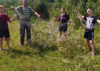 З водоймища у Кам’янському актівісти дістали браконьєрську сітку |   — новости Днепра