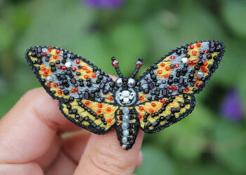 Талановита майстриня з Костромки представила рідкісного метелика у вигляді брошки |   — новости Днепра
