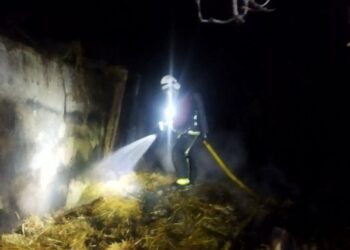 На Голованівщині на приватному подвір’ї зайнявся сарай із сіном