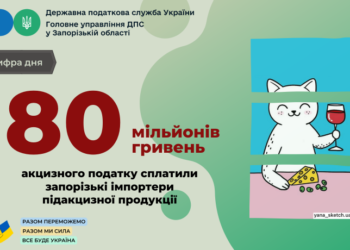 Запорізькі імпортери підакцизних товарів сплатили до держбюджету 80 мільйонів гривень