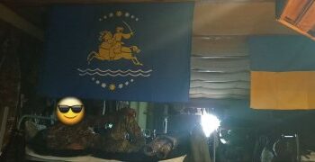 Флаг Никополя где то под Киевом » газета Мій Нікополь