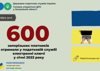 У січні шістсот запоріжців звернулись до податкової служби за безкоштовними електронними ключами