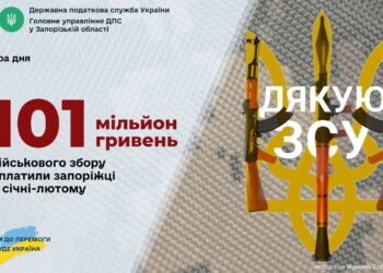 За два місяці запоріжці сплатили понад сто мільйонів гривень військового збору