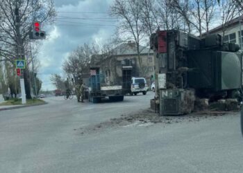 У Мелітополі сталася ДТП: постраждала російська системи ППО