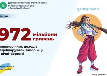 Запоріжці задекларували майже мільярд гривень минулорічних доходів