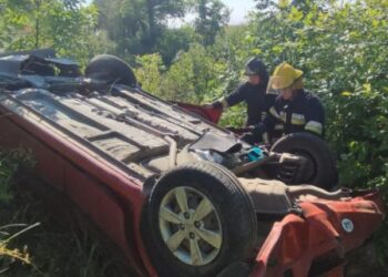 Кіровоградщина:  Kia Rio перекинувся на дах поблизу Великої Виски — водій загинув