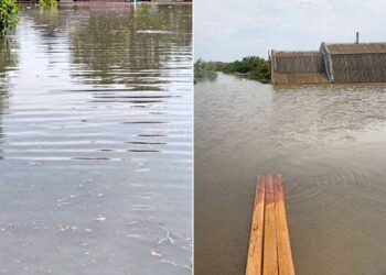 На лівому березі російські військові виганяють людей із двоповерхових будинків, аби там рятуватись від підтоплення