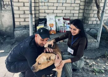 Представники благодійного фонду доставили до Херсона корм для тварин