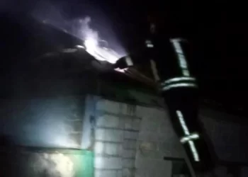 Херсонські пожежники врятували власника будинку, в який влучив російський снаряд