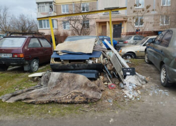 У Запоріжжі мешканець багатоповерхівки перетворив двір на смітник — подробиці  | Новости Запорожья