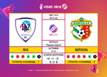 Матч 30-го туру VBET Ліги ЛНЗ — «Ворскла»: статистичне прев’ю