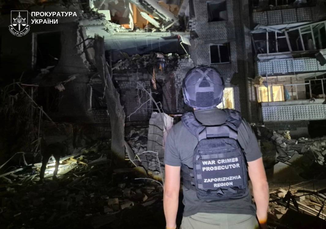 Удар по багатоповерхівці Хортицького району Запоріжжя
