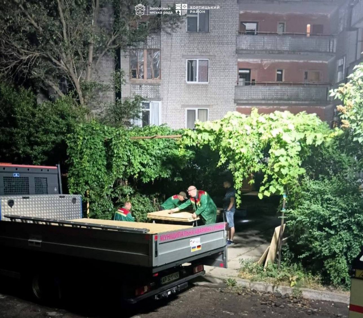 Удар по багатоповерхівці Хортицького району Запоріжжя